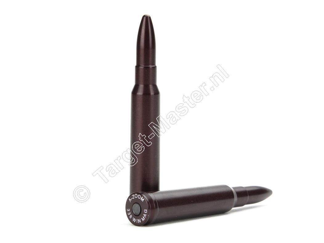 A-Zoom SNAP-CAPS .338 Winchester Magnum Dummy Oefen Patronen verpakking 2